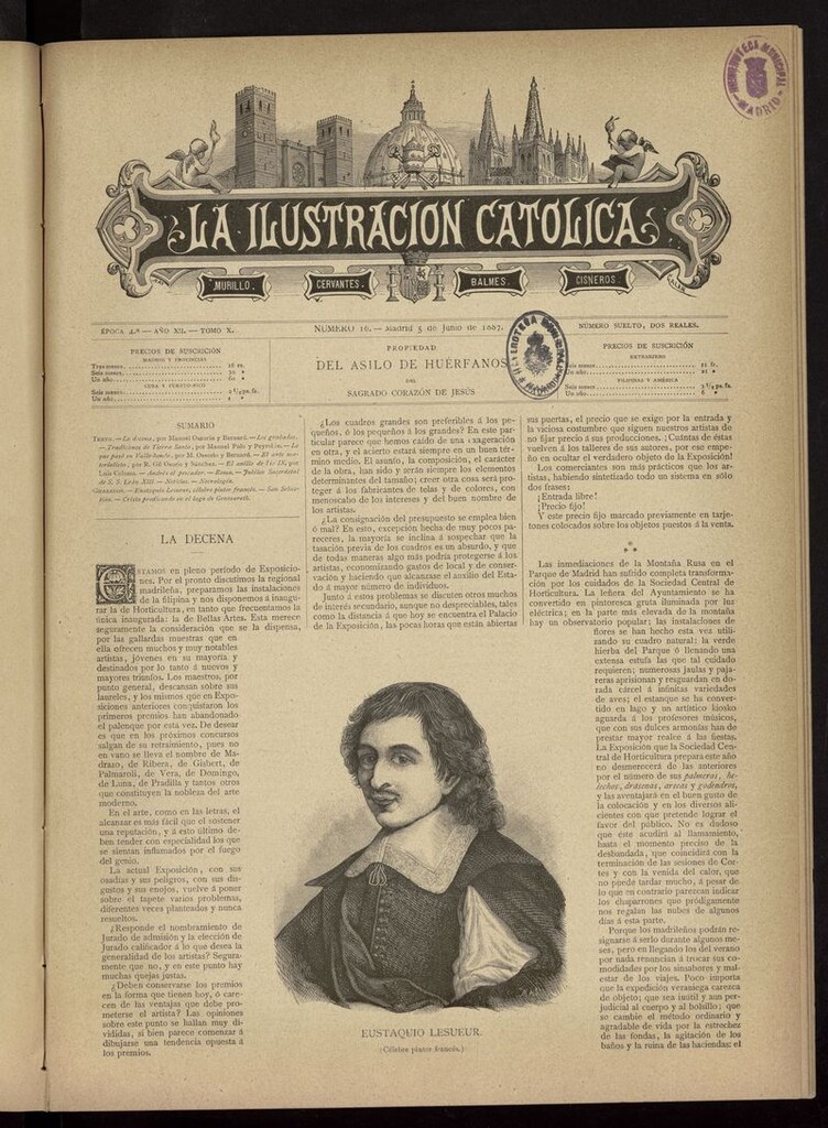 Miniatura de La Ilustración Católica del 5 de junio de 1887