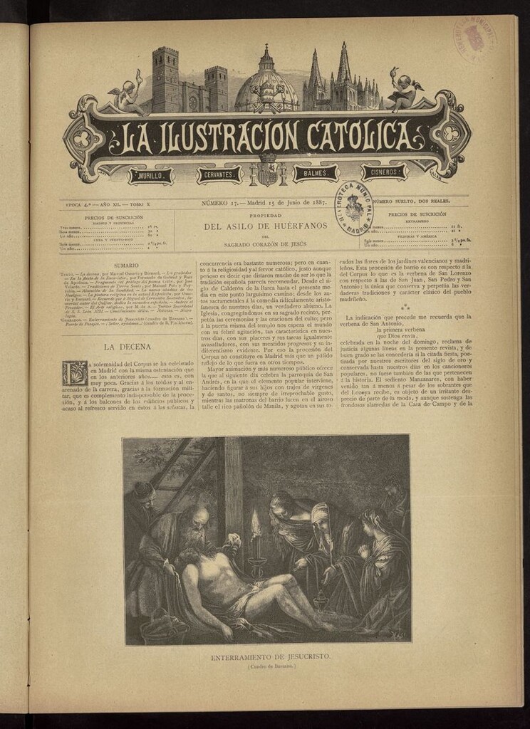 Miniatura de La Ilustración Católica del 15 de junio de 1887