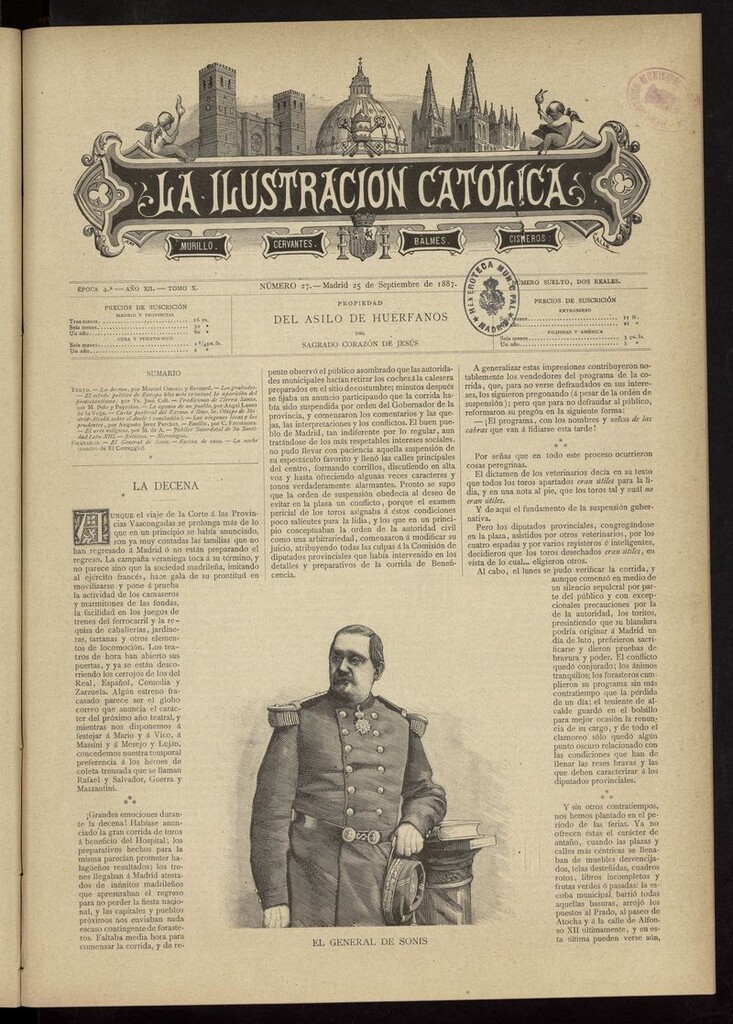 Miniatura de La Ilustración Católica del 25 de septiembre de 1887