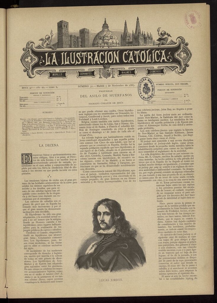 Miniatura de La Ilustración Católica del 5 de noviembre de 1887