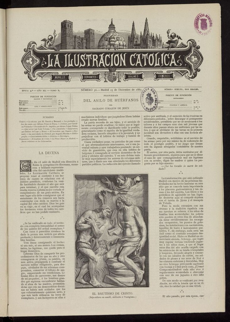 Miniatura de La Ilustración Católica del 25 de diciembre de 1887