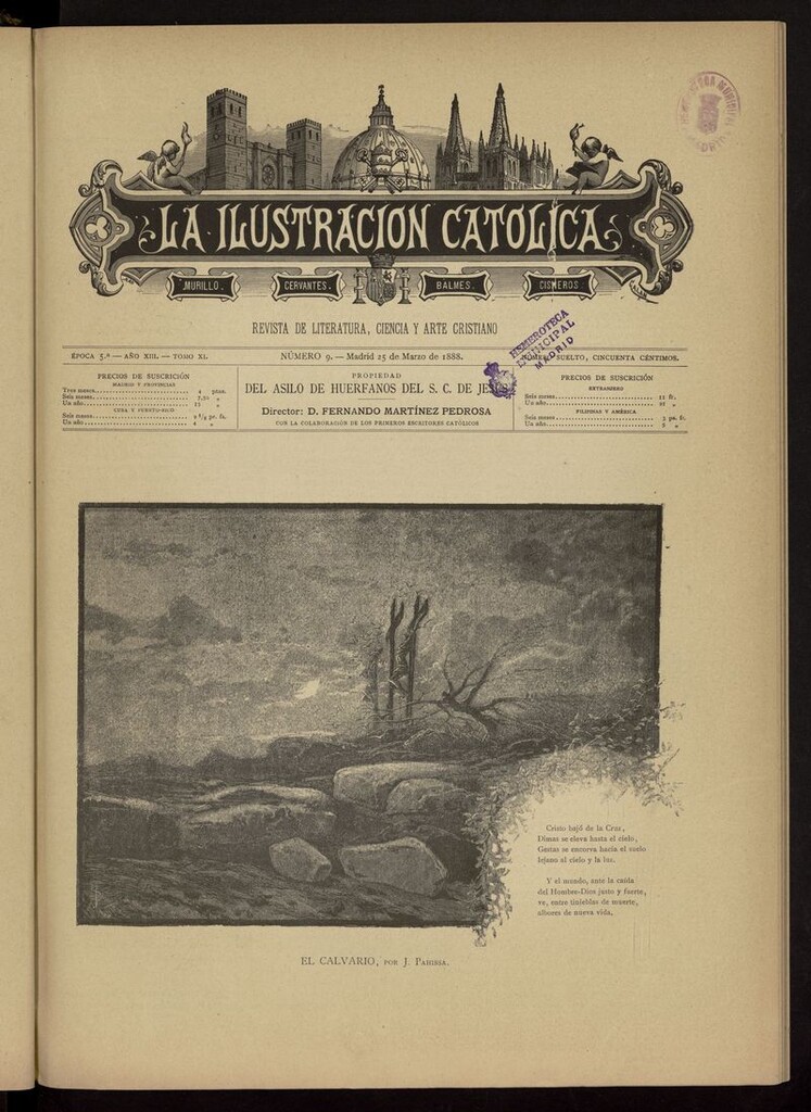 Miniatura de La Ilustración Católica del 25 de marzo de 1888