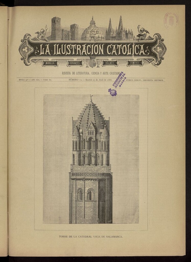 Miniatura de La Ilustración Católica del 25 de abril de 1888