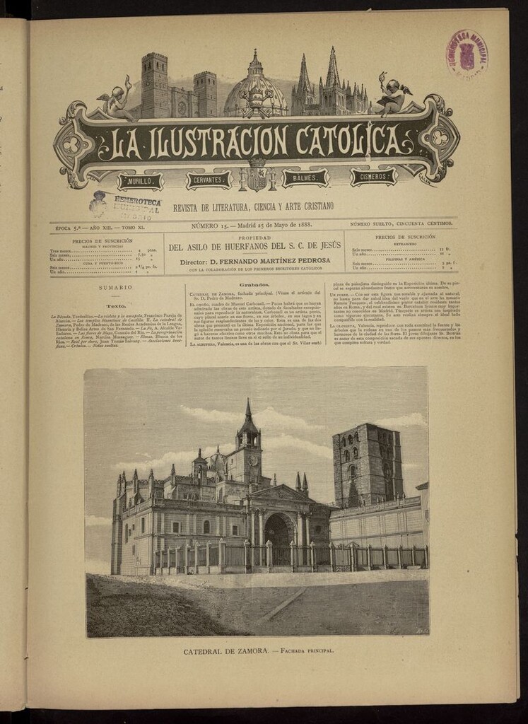Miniatura de La Ilustración Católica del 25 de mayo de 1888
