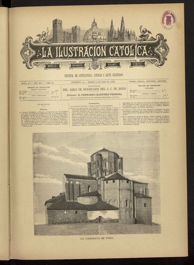 Miniatura de La Ilustración Católica del 15 de junio de 1888