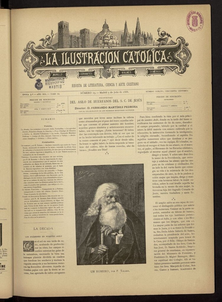 Miniatura de La Ilustración Católica del 5 de julio de 1888