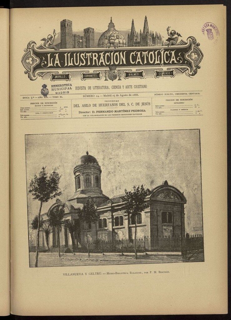 Miniatura de La Ilustración Católica del 25 de agosto de 1888