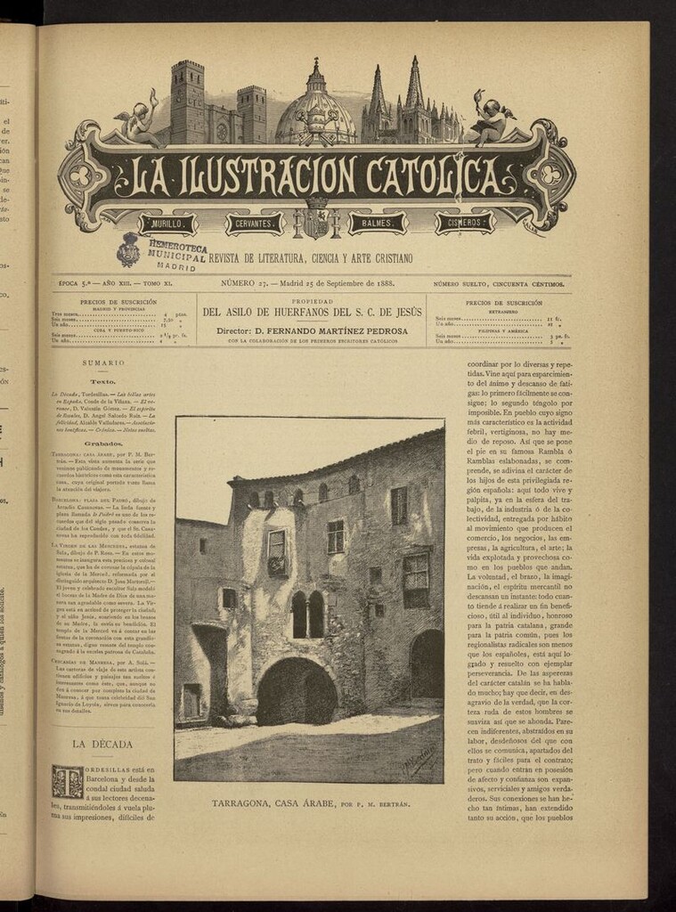 Miniatura de La Ilustración Católica del 25 de septiembre de 1888