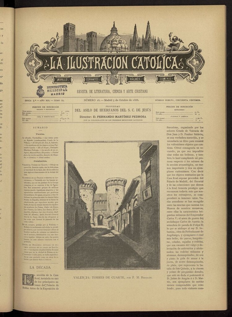 Miniatura de La Ilustración Católica del 5 de octubre de 1888