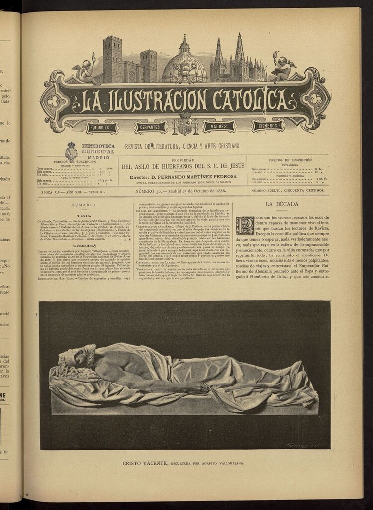 Miniatura de La Ilustración Católica del 25 de octubre de 1888