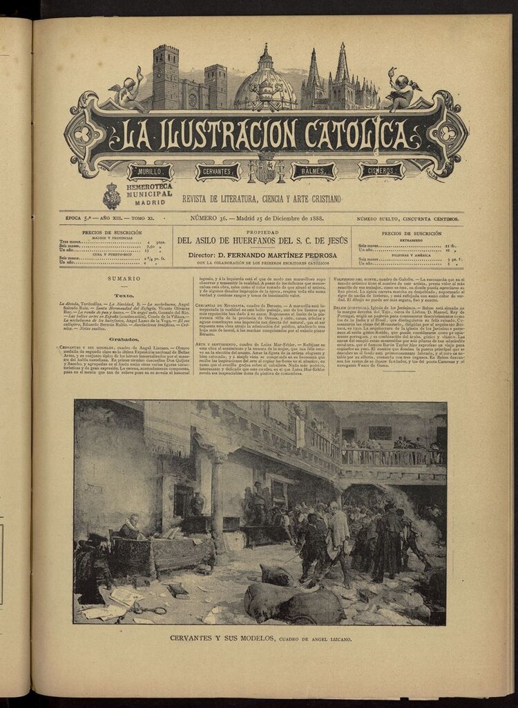 Miniatura de La Ilustración Católica del 25 de diciembre de 1888