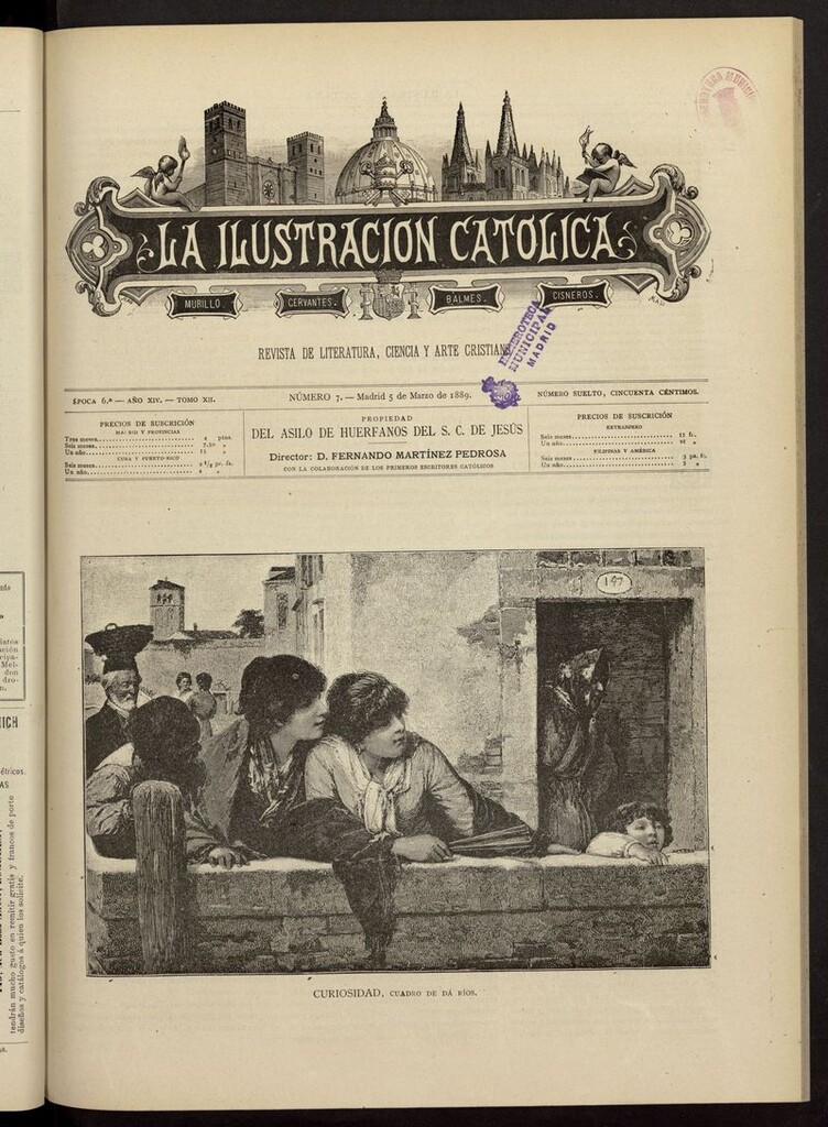 Miniatura de La Ilustración Católica del 5 de marzo de 1889