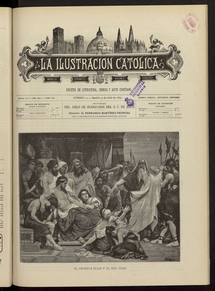 Miniatura de La Ilustración Católica del 15 de abril de 1889