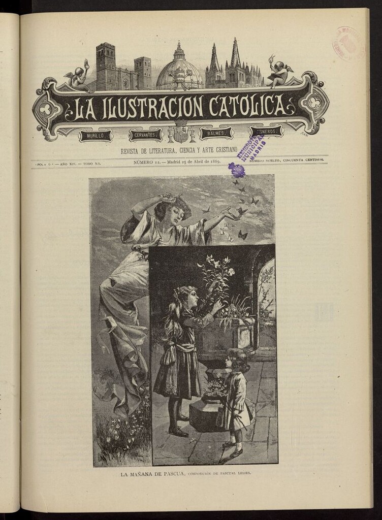 Miniatura de La Ilustración Católica del 25 de abril de1889