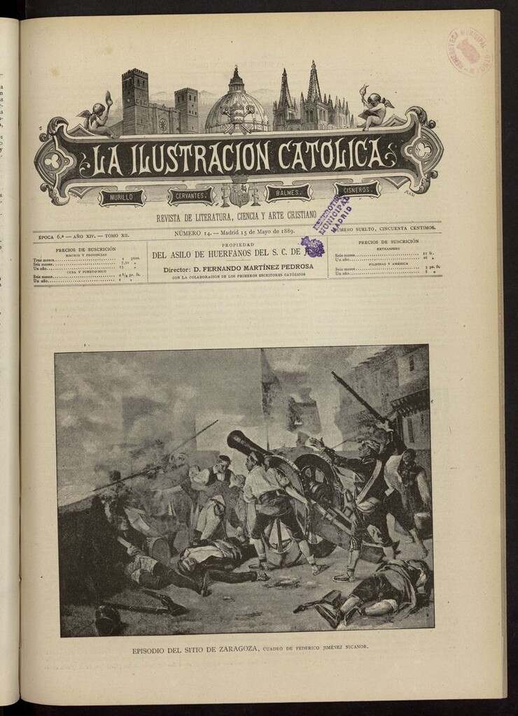 Miniatura de La Ilustración Católica del 15 de mayo de 1889