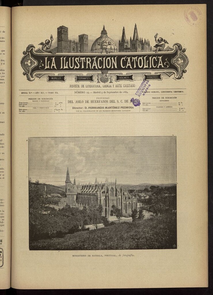 Miniatura de La Ilustración Católica del 5 de septiembre de 1889