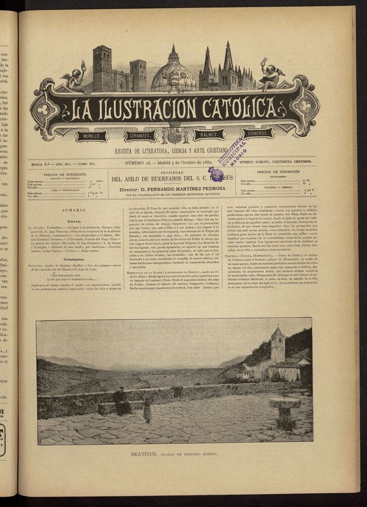 Miniatura de La Ilustración Católica del 5 de octubre de 1889