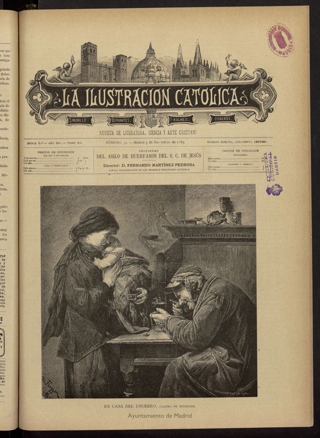 Miniatura de La Ilustración Católica del 5 de noviembre de 1889