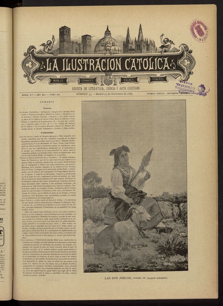 Miniatura de La Ilustración Católica del 25 de noviembre de 1889