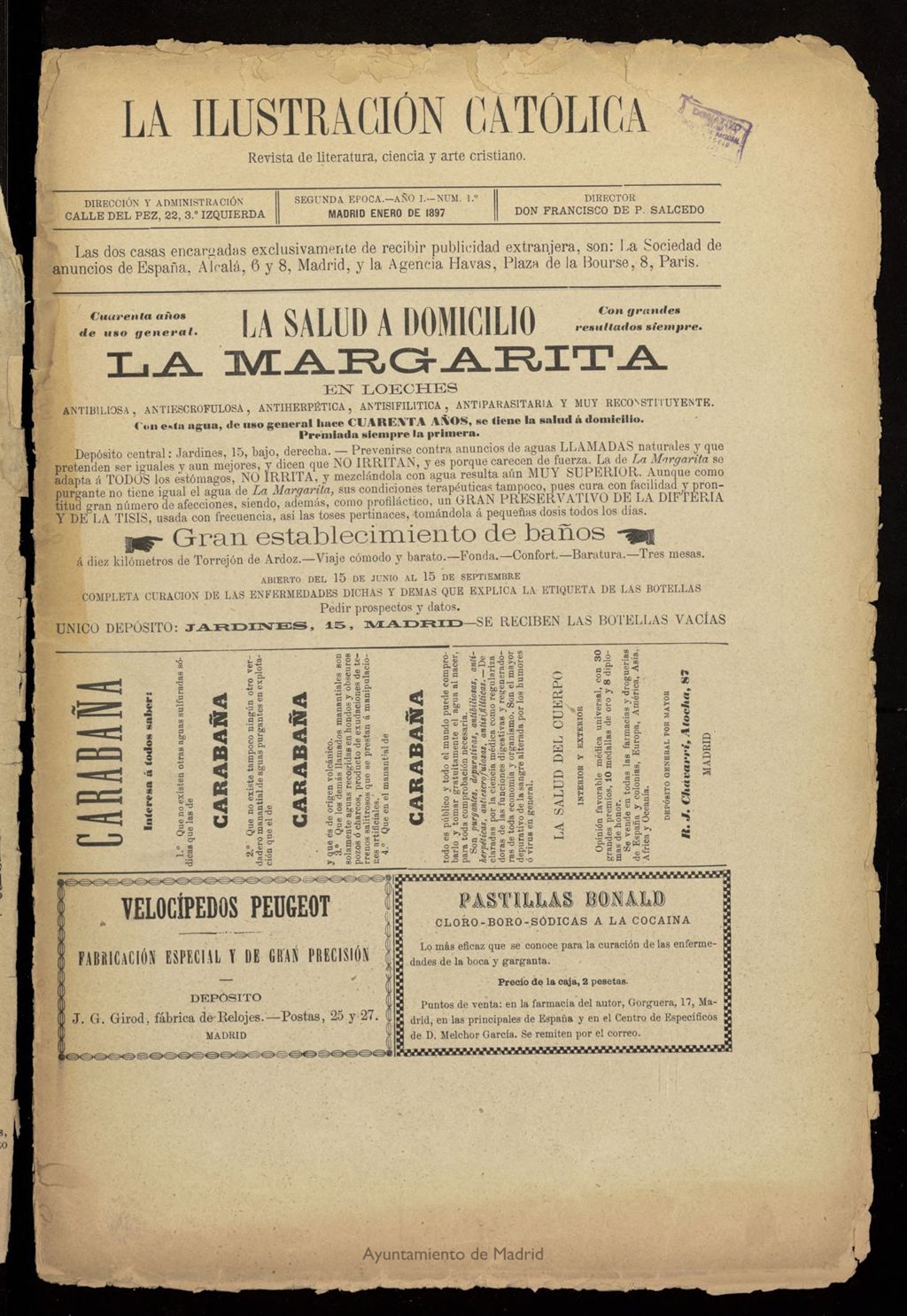 Miniatura de La Ilustración Católica de enero de 1897