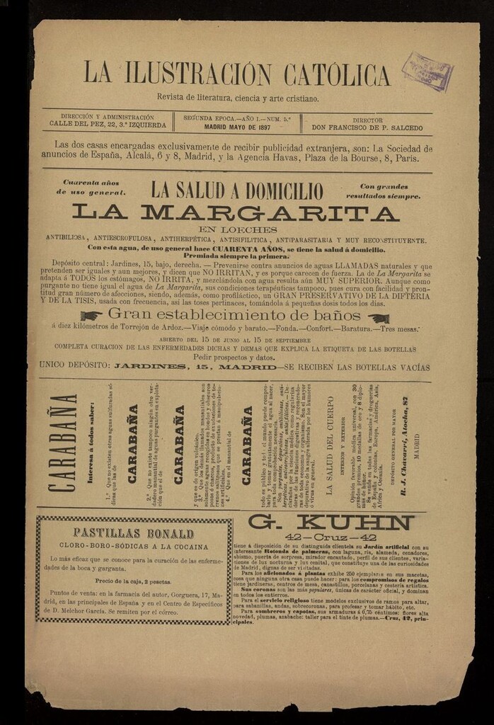 Miniatura de La Ilustración Católica de mayo de 1897