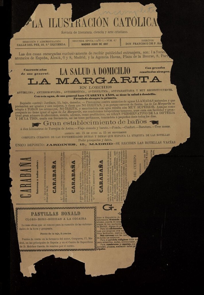 Miniatura de La Ilustración Católica de junio de 1897