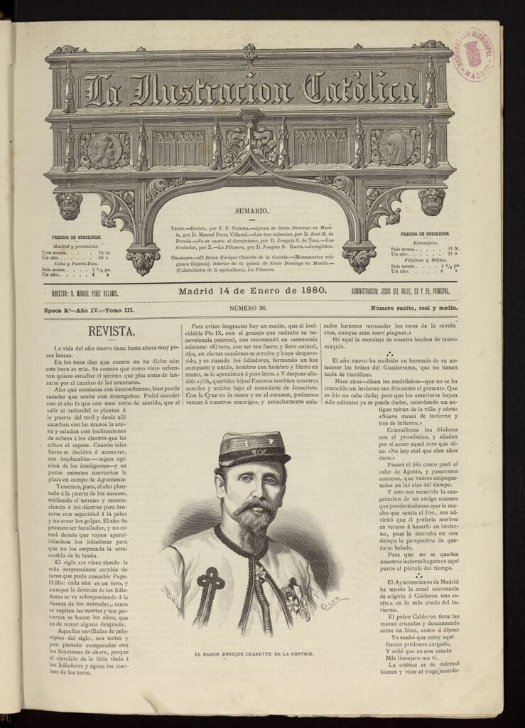 Miniatura de La Ilustración Católica del 14 de enero de 1880