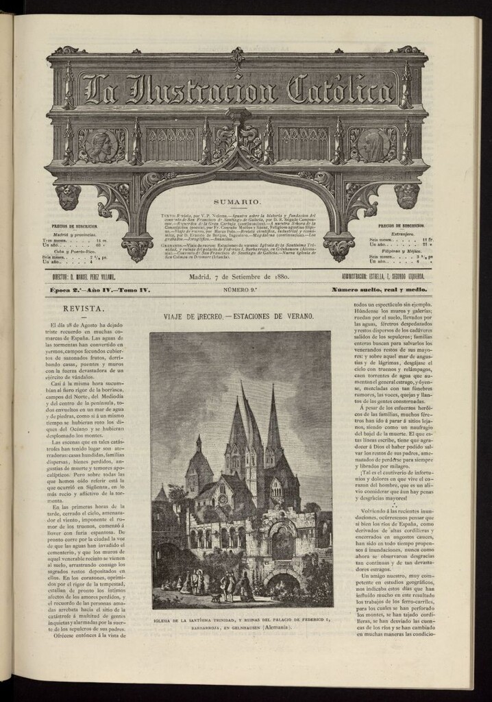 Miniatura de La Ilustración Católica del 7 de septiembre de 1880