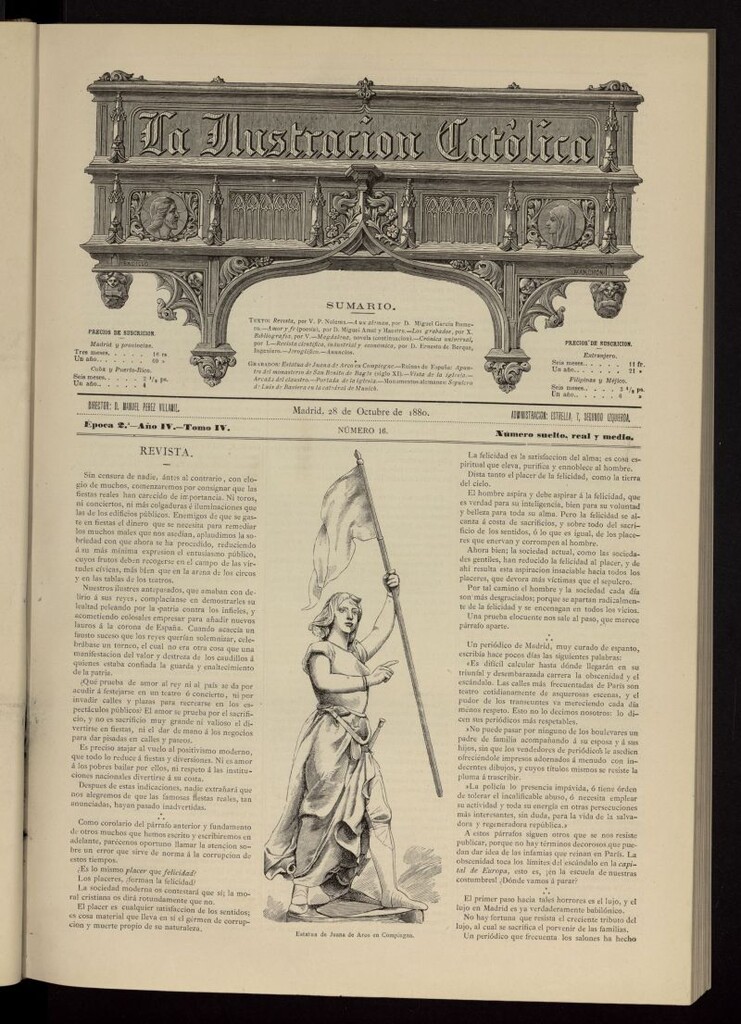 Miniatura de La Ilustración Católica del 28 de octubre de 1880