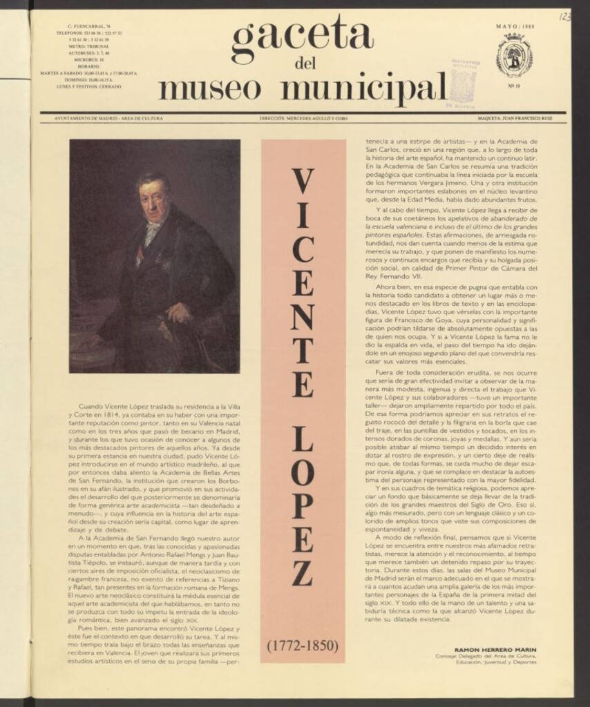 Miniatura de Gaceta del Museo Municipal de mayo de 1989