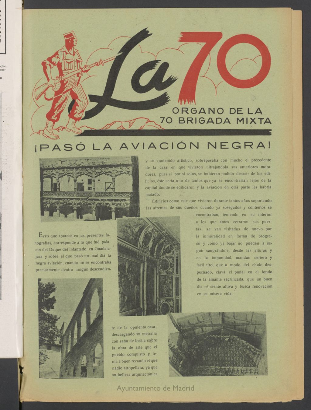 Miniatura de La 70 : órgano semanal de la Brigada del 5 de septiembre de 1937