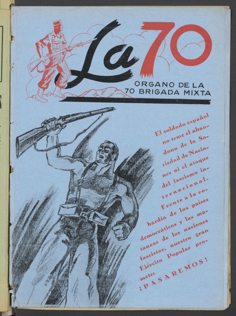 Miniatura de La 70 : órgano semanal de la Brigada del 26 de septiembre de 1937