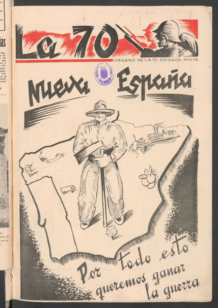 Miniatura de La 70 : órgano semanal de la Brigada del 10 de diciembre de 1937