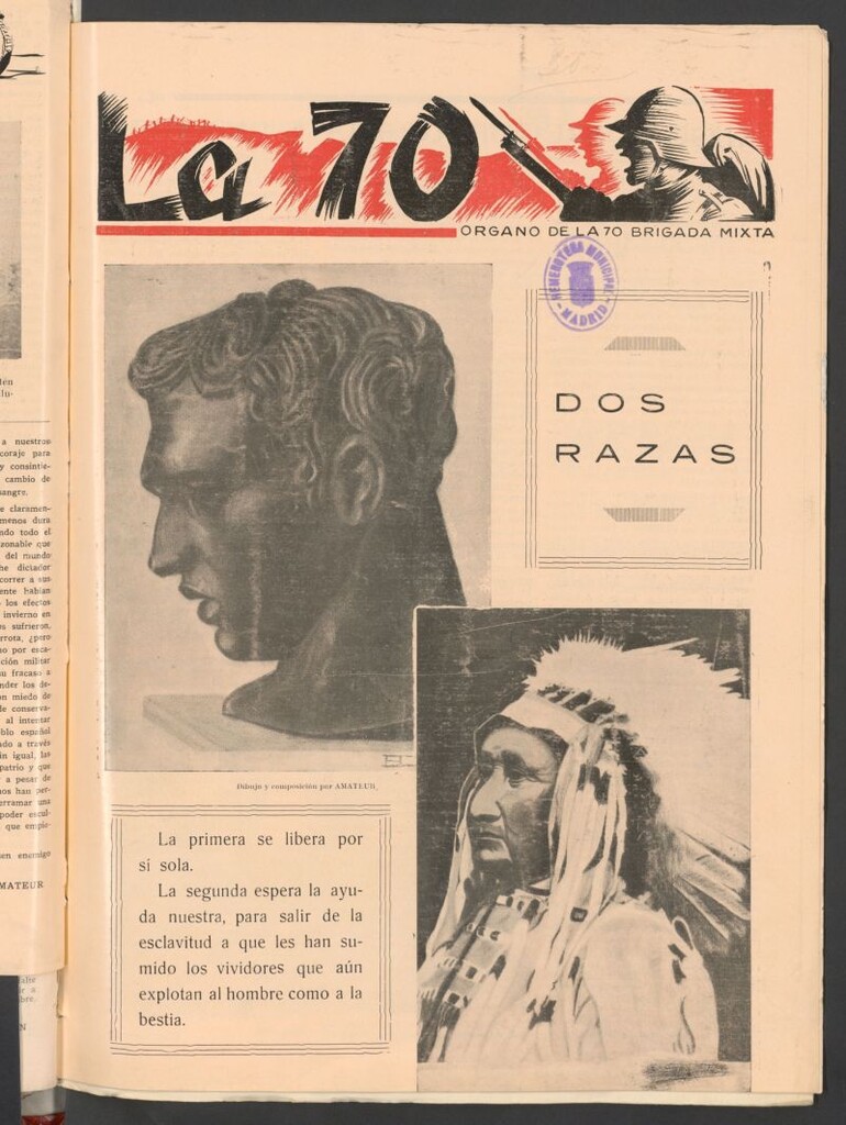 Miniatura de La 70 : órgano semanal de la Brigada del 31 de diciembre de 1937