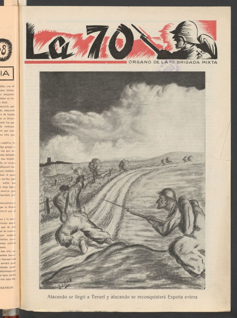 Miniatura de La 70 : órgano semanal de la Brigada del 10 de enero de 1938
