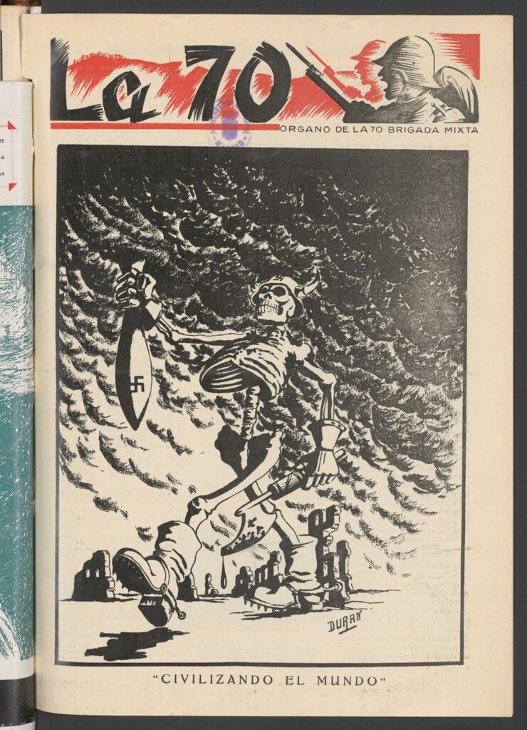 Miniatura de La 70 : órgano semanal de la Brigada del 30 de marzo de 1938