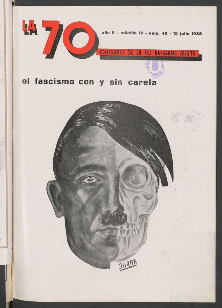 Miniatura de La 70 : órgano semanal de la Brigada del 15 de julio d e 1938