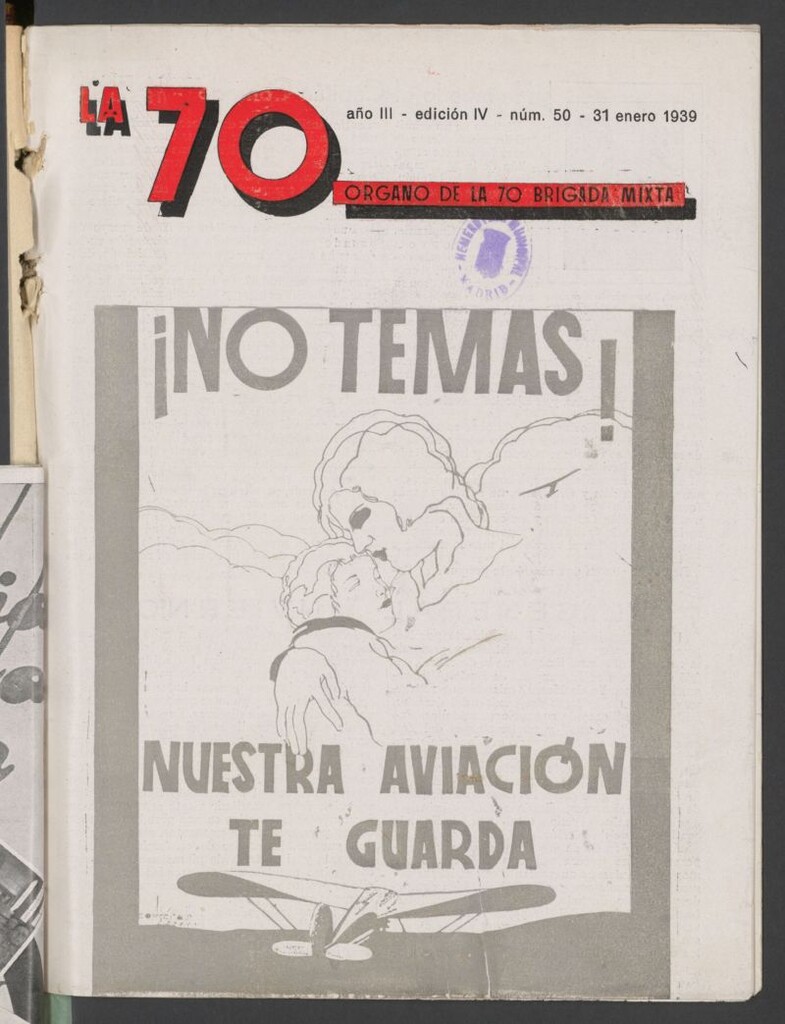 Miniatura de La 70 : órgano semanal de la Brigada del 31 de enero de 1939