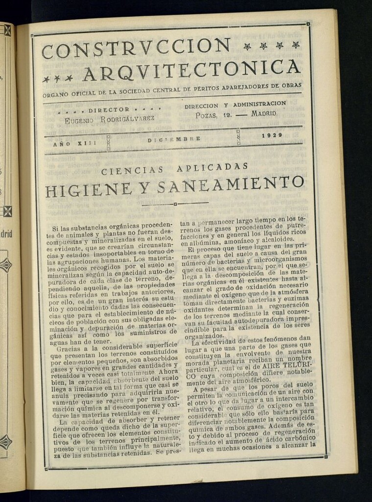 Miniatura de Construcción arquitectónica de diciembre de 1929