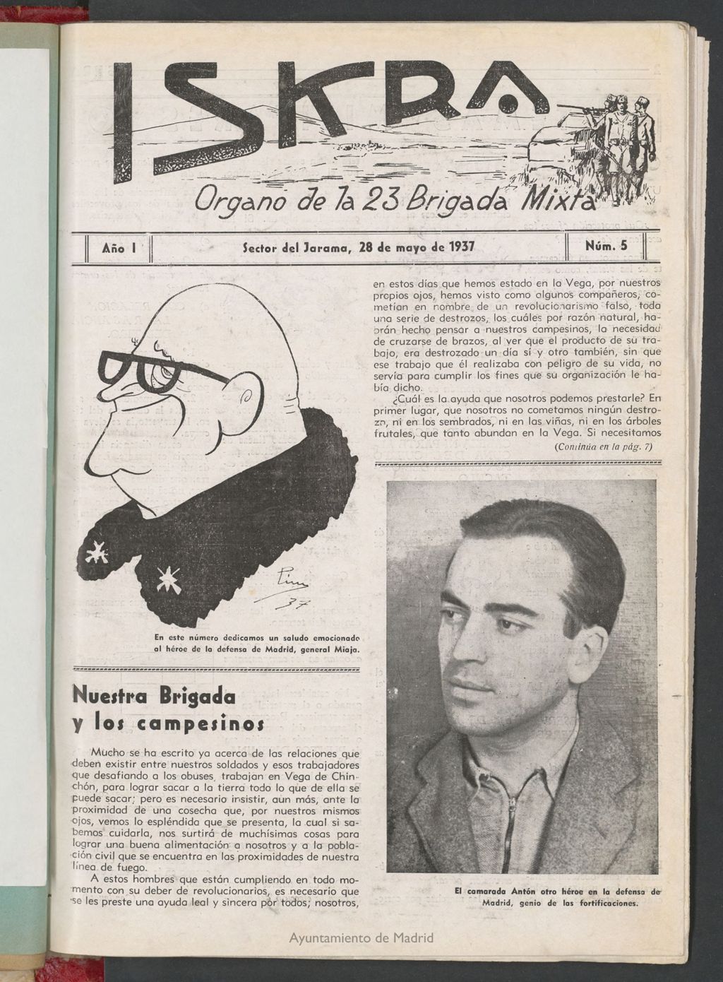 Miniatura de Iskra : órgano de la 23 Brigada Mixta del 28 de mayo de 1937