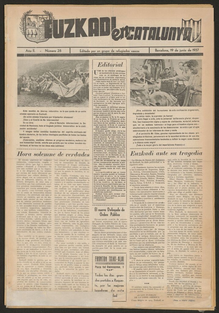 Miniatura de Euzkadi en Catalunya del 19 de junio de 1937