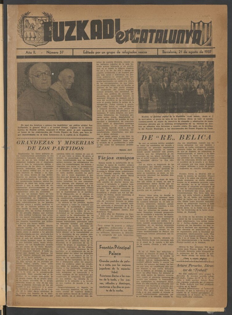 Miniatura de Euzkadi en Catalunya del 21 de agosto de 1937