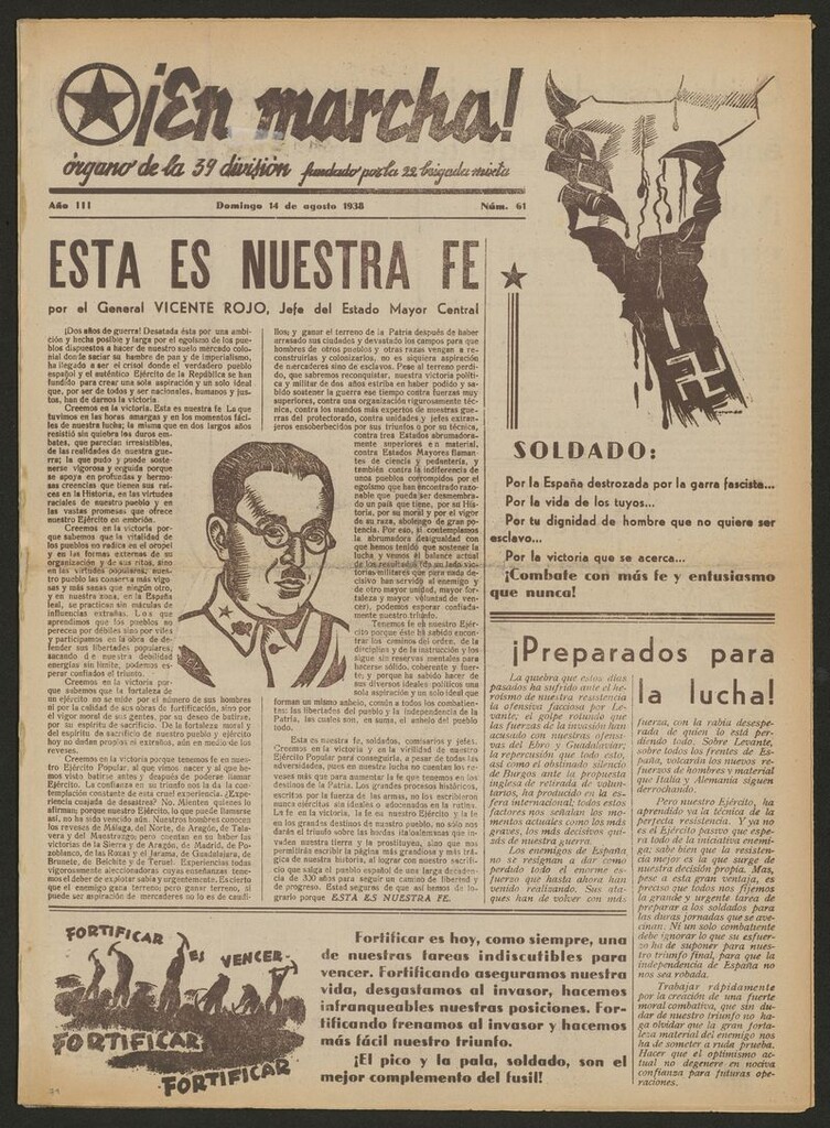 Miniatura de ¡En marcha! : portavoz de la 22 Brigada Mixta del 14 de agosto de1938