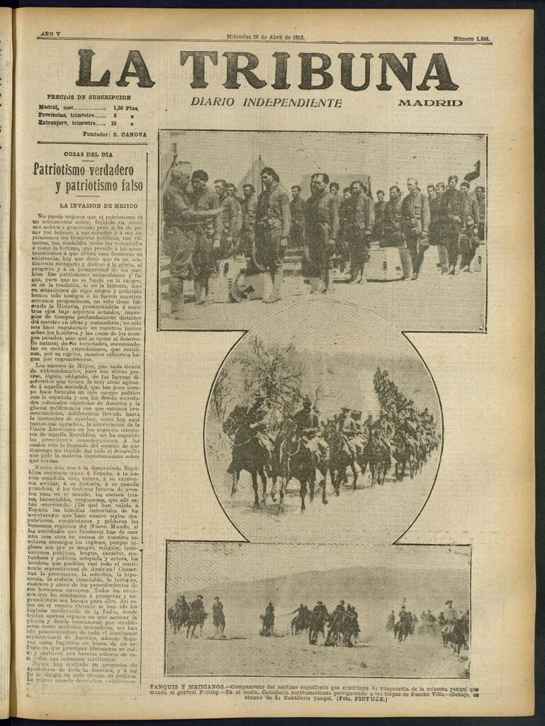 Miniatura de La Tribuna: diario independiente del 26 de abril de 1916