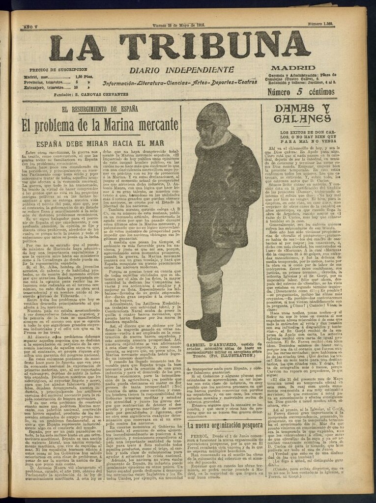 Miniatura de La Tribuna: diario independiente del 26 de mayo de 1916