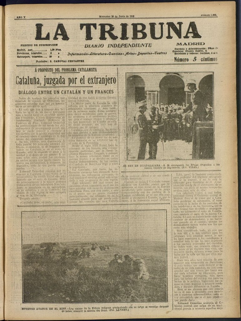 Miniatura de La Tribuna: diario independiente del 28 de junio de 1916