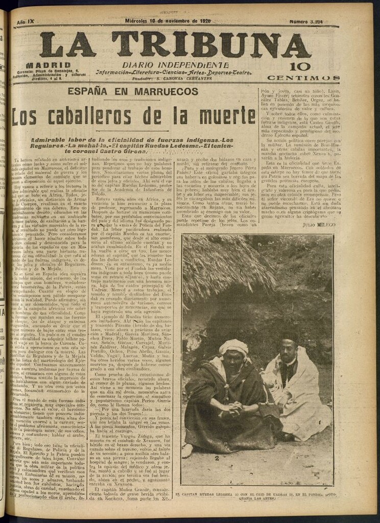 Miniatura de La Tribuna: diario independiente del 10 de noviembre de 1920