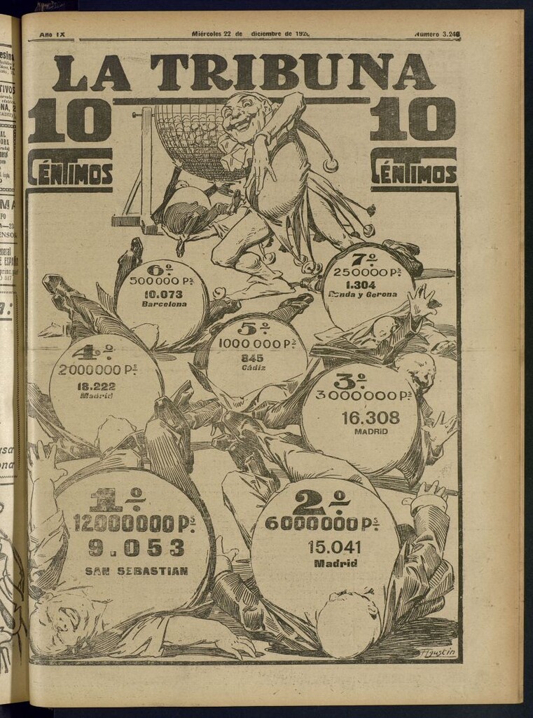 Miniatura de La Tribuna: diario independiente del 22 de diciembre de 1920