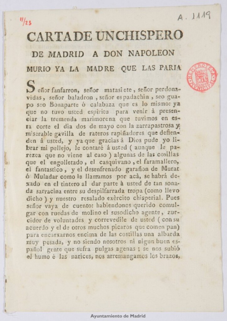 Miniatura de Carta de un chispero de Madrid a Don Napoleón / El Tío Ventosa
