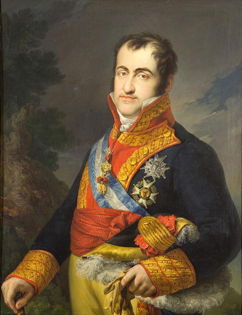 Miniatura de Fernando VII con uniforme de capitán general